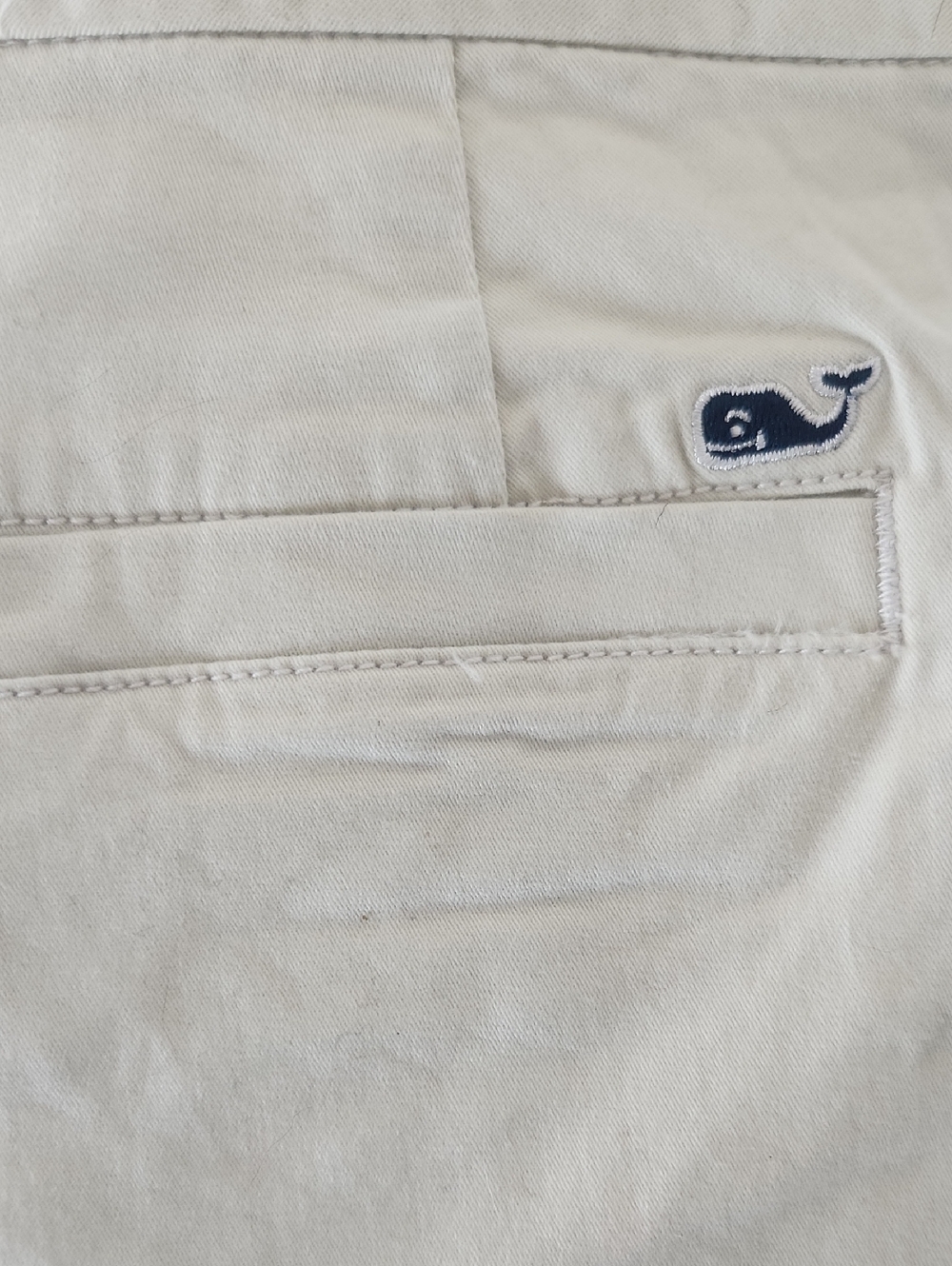 Vineyard Vines Cream Women's Chino Shorts - Picture 10 of 10
